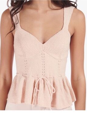 STAUD Peplum Sweater Tank Women’s Small